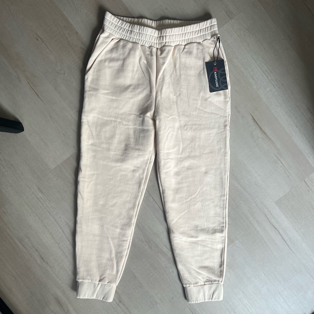Kadeluxe Reign Sweatpant Joggers Limited Edition Ivory Sz. L